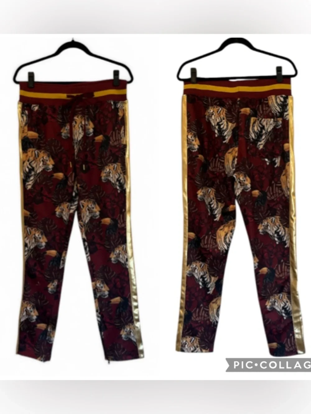 NWT G-Style USA Men's Royal Floral Tiger Tracksuit Set Tulsa King Size M NWT